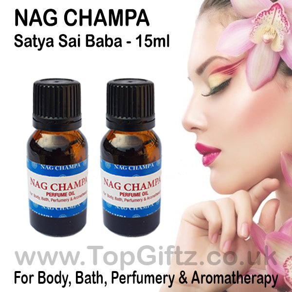 Nag Champa Perfume Body Essential Bath Oil Satya Sai Baba I TopGiftz